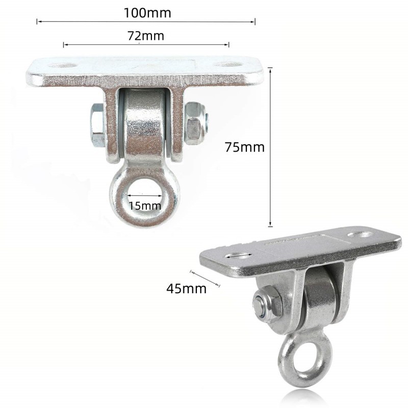 Heavy-duty metal swing suspension buckle fixed base outdoor park courtyard swing chair hook accessory set Specification image