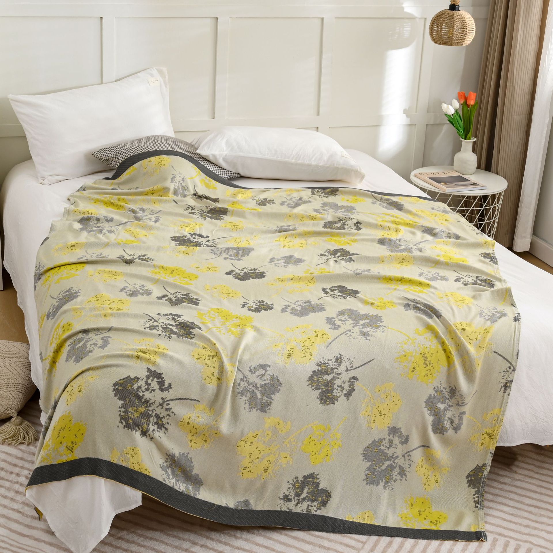 Bamboo Fiber Cover Blanket Cold Cold Silk Blanket Children's Blanket Towel By Adult Air Conditioning Blanket Cold Office Nap Item Picture