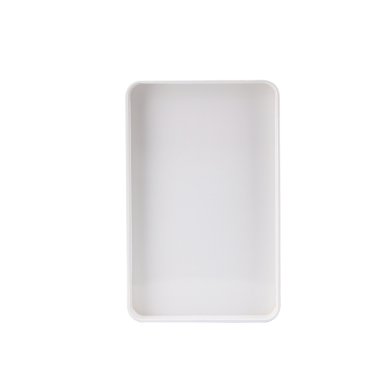 Thickened Solid Color Rectangular Tray Fast Food Plate Imitation Porcelain Melamine Dish Tableware Tea Plate Cake Plate Item Picture