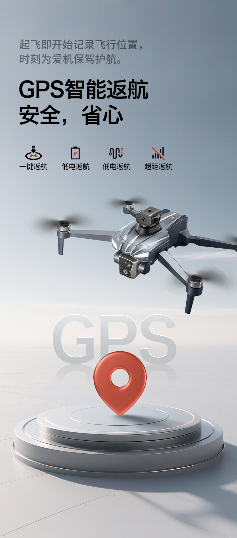 跨境新品K18max空投无人机 GPS定位返航避障4K航拍飞行器户外玩具详情10
