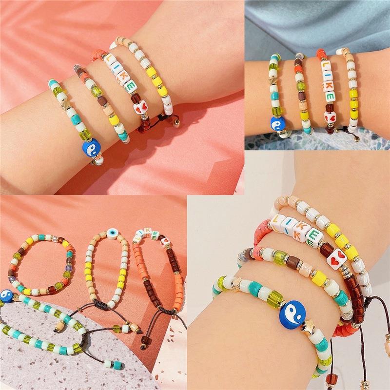 15 Gramme Beads Alphabet Beads Beaded Material Bag Handmade Diy Bracelet Making Jewelry Accessories Set Wholesale Manufacturers Application Scenario