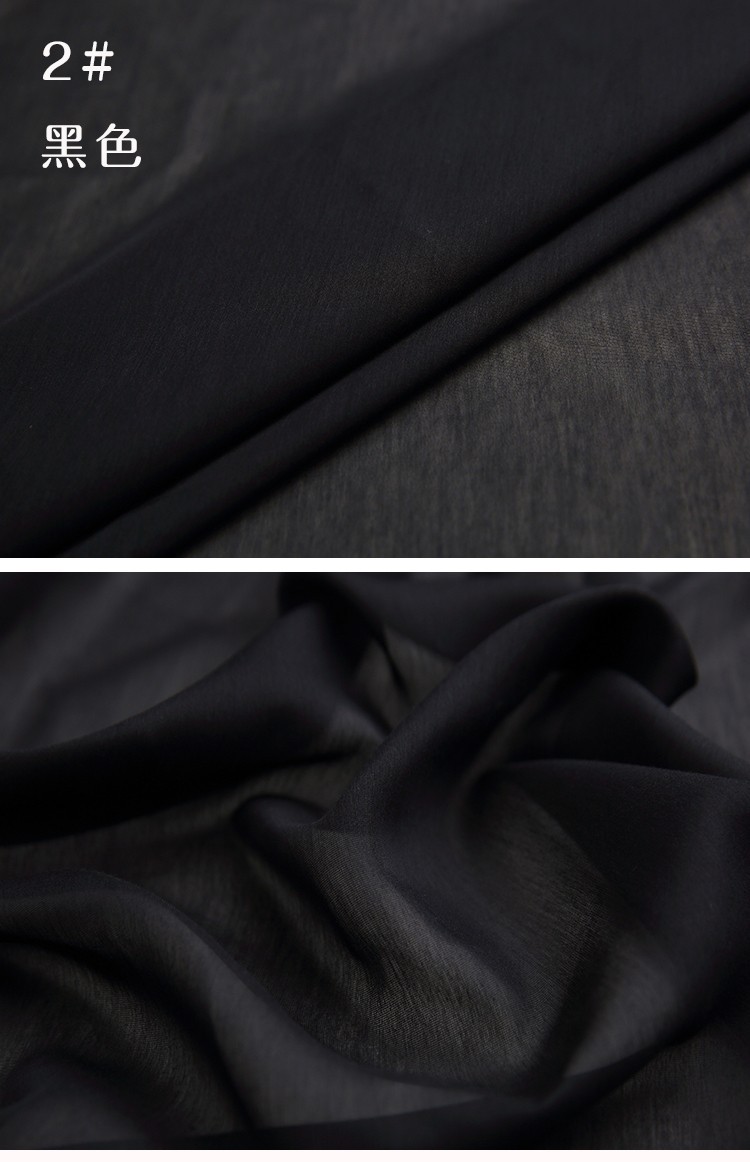 Pure color silk and cotton lining fabric, summer mulberry silk versatile clothing, base lining fabric for dresses and shirts details Picture