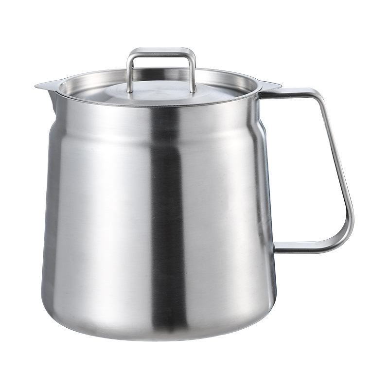 304 thickened stainless steel oil filter pot, kitchen deep fryer, household filter pot, oil storage tank, oil residue separation tank, lard tank Item Picture