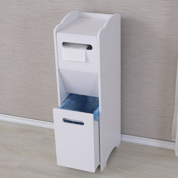 Toilet side cabinet Bathroom side cabinet Bathroom locker Side cabinet Floor-to-ceiling toilet side cabinet for storage Application Scenario