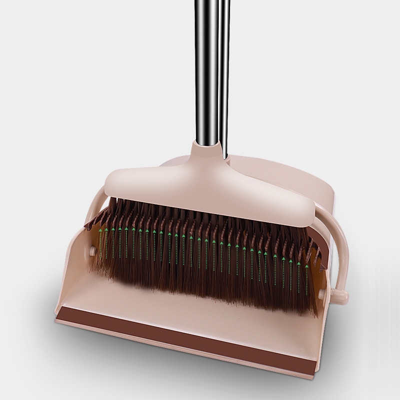 Broom Set Combination Dustpan Household Plastic Bucket Broom Two-Piece Garbage Shovel Broom Cleaning Mop Item Picture