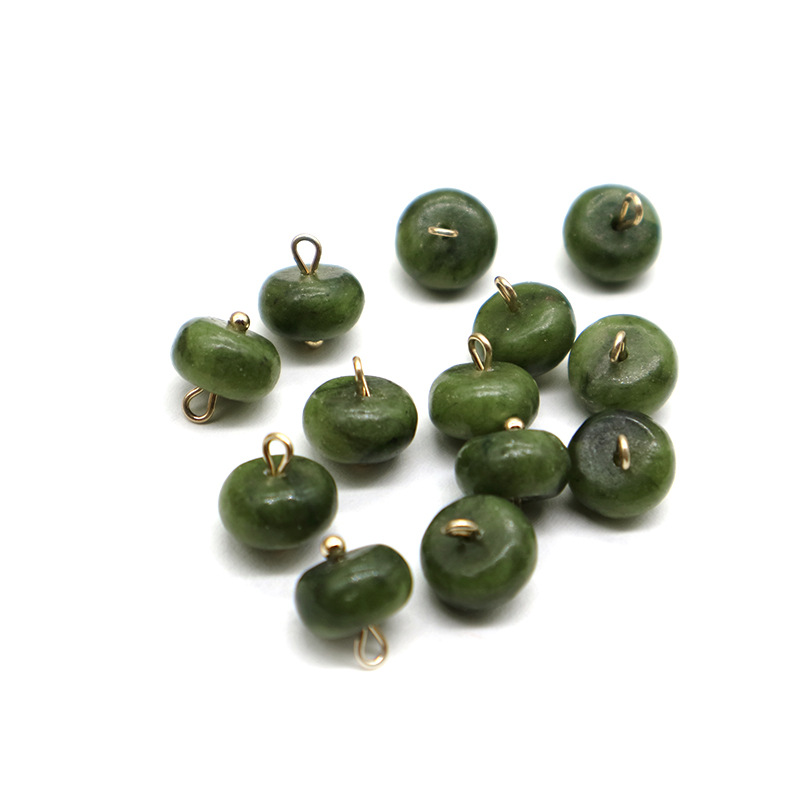 10mm high-end Chinese-style Tang suit buttons, cheongsam buttons, solid-color shirt buttons, retro imitation jade buttons Item Picture