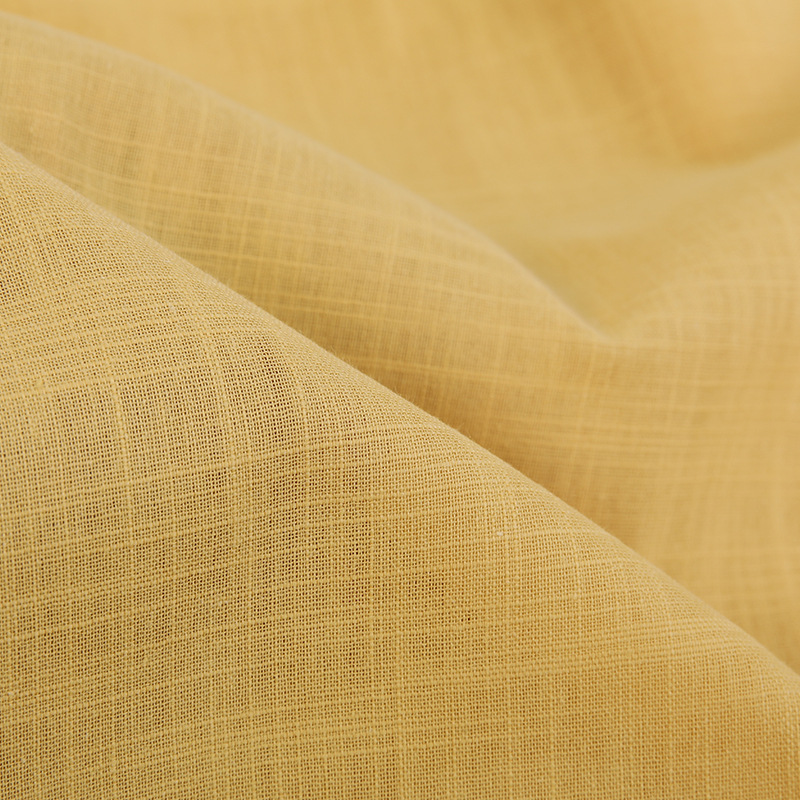 All-cotton 24*60 sand-washed bamboo-joint imitation linen non-elastic bamboo-joint cotton fabric Chinese-style cotton and linen shirt dress fabric Specification image