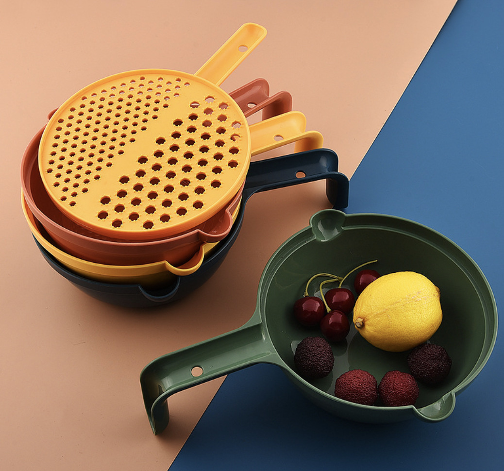 Round plastic fruit and potato puree, round countertop complementary food puree, grinding plate Specification image