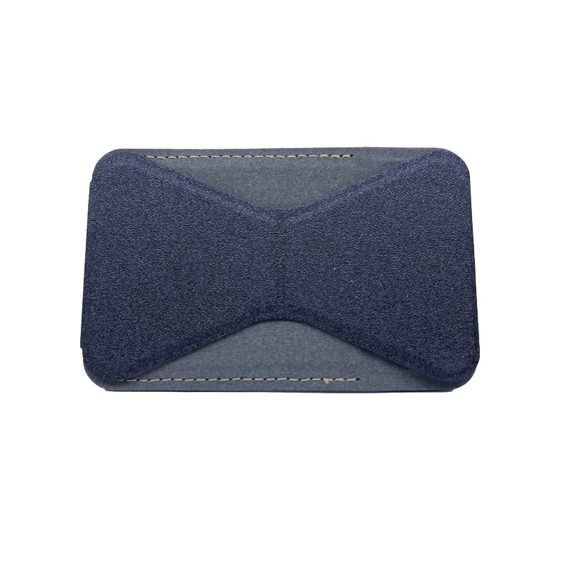 The magnetic phone card case holder is attached to the desktop leather card case on the back Application Scenario