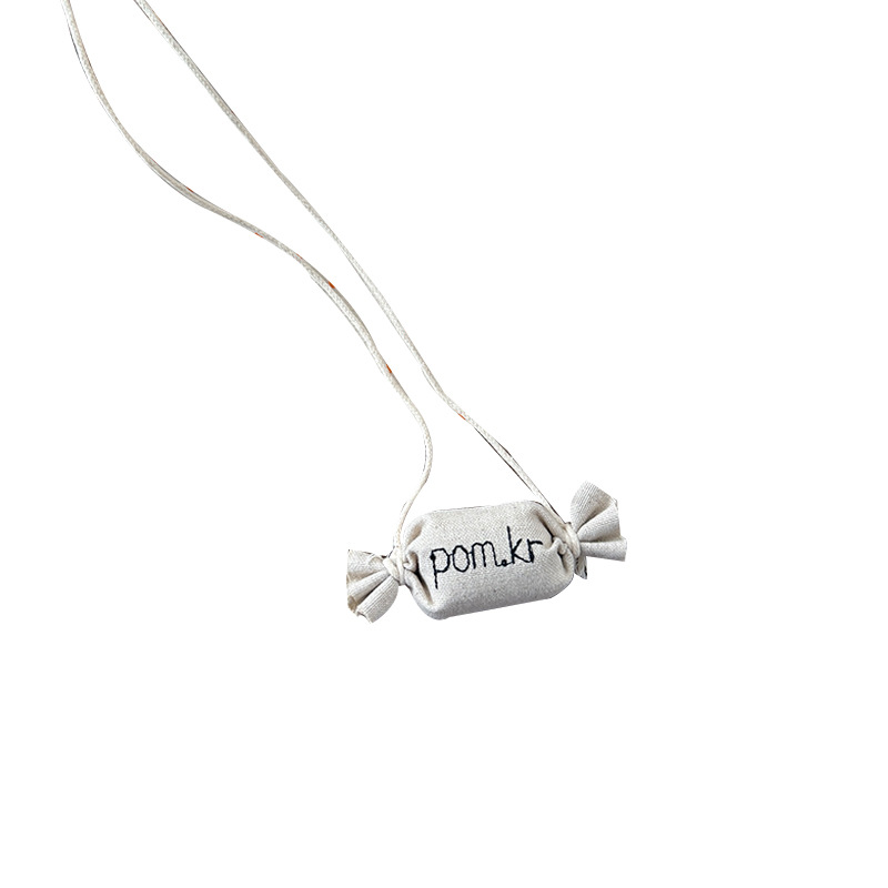 Korean-style children's clothes, candy pendants, hand-made and hand-sewn items, hair clips, storage straps, necklaces, letters, fashionable and cute Item Picture