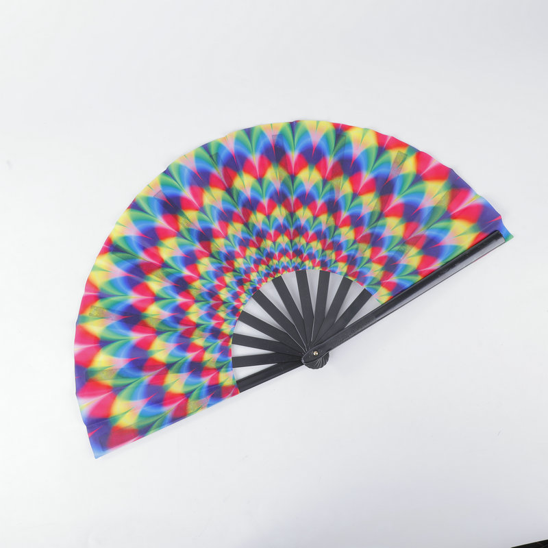 现货批发功夫扇大扇子功夫扇塑料扇骨广告扇图案亚马逊热门爆款详情8