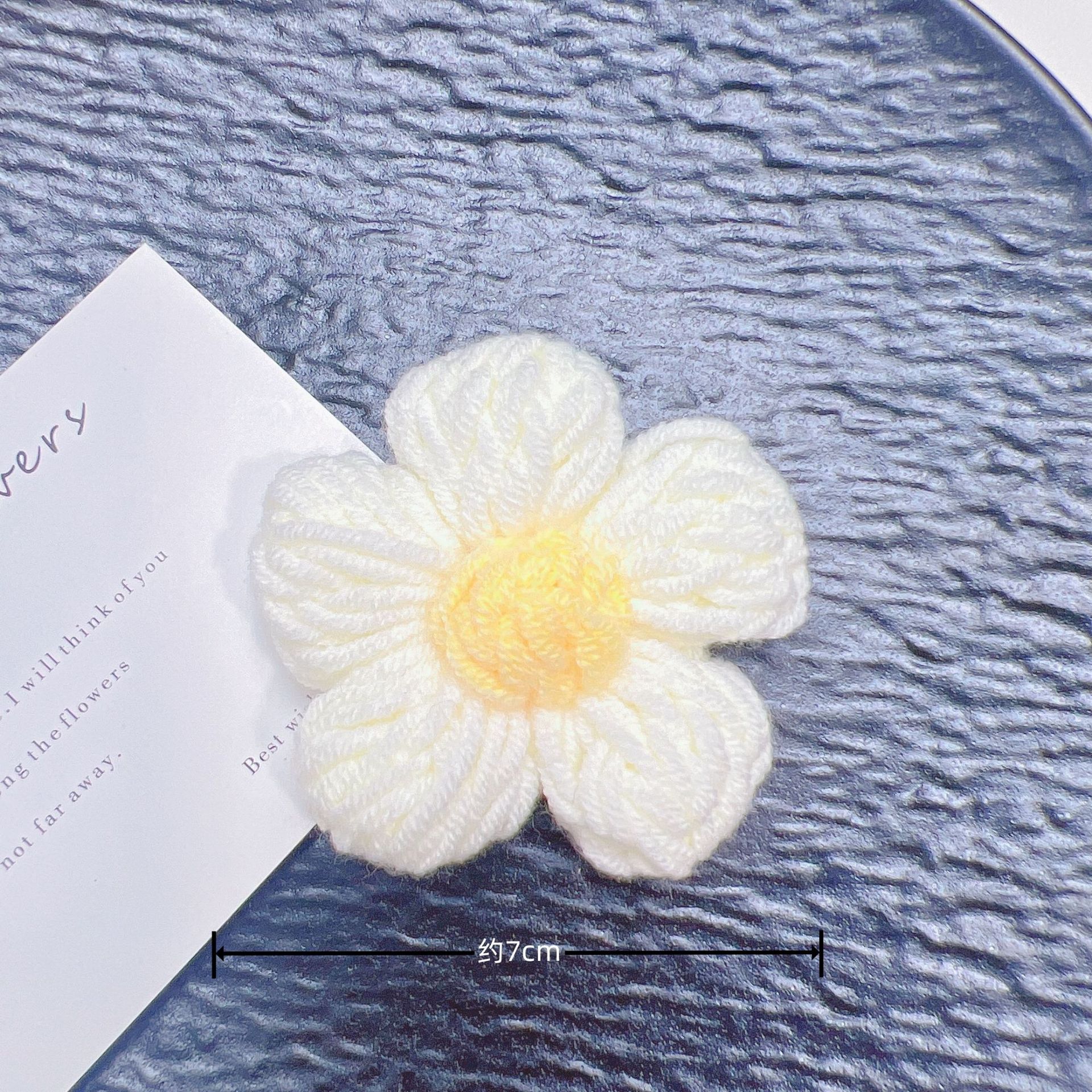手工毛钱7厘米勾花DIY泡芙花发饰发件服装辅鞋帽箱包毛衣装饰辅料详情6
