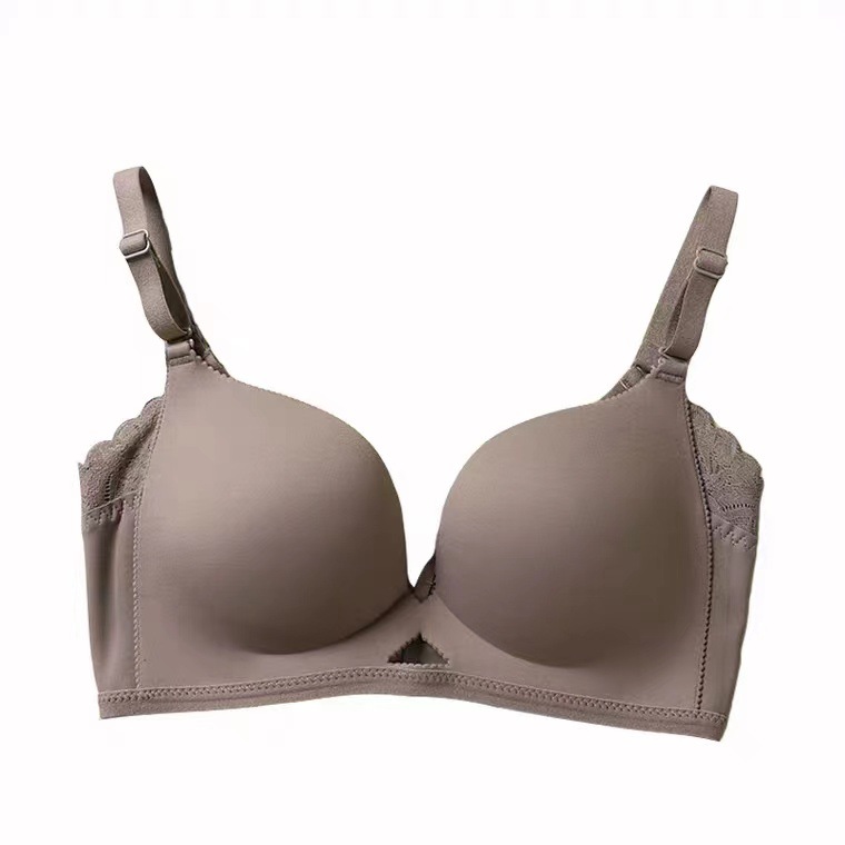 Original high-quality 5303 Japanese kapok cotton small chest gathering thin bra cover for women, seamless and beautiful back Item Picture