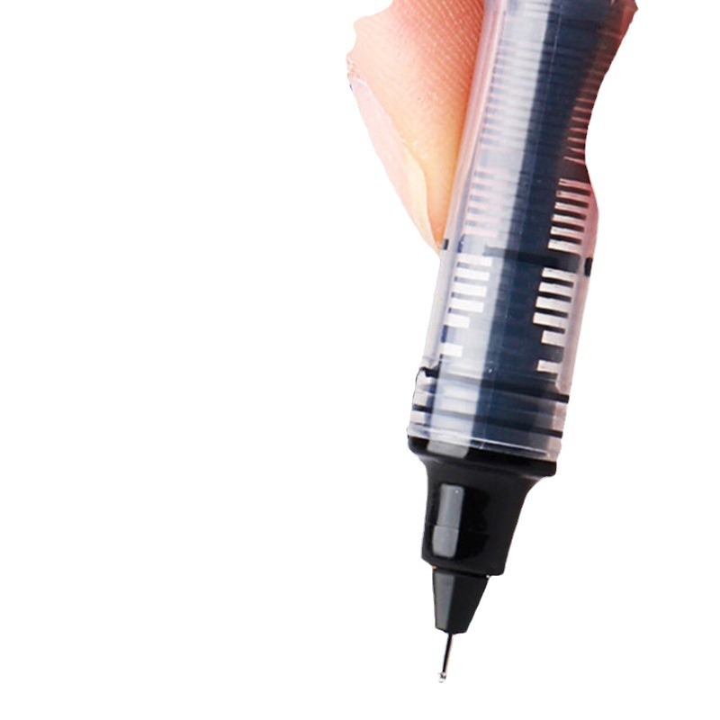 Direct Liquid Roller Pen Neutral Pen Stationery Simple Student Transparent Supplies Office Business Cute Black Wholesale Item Picture