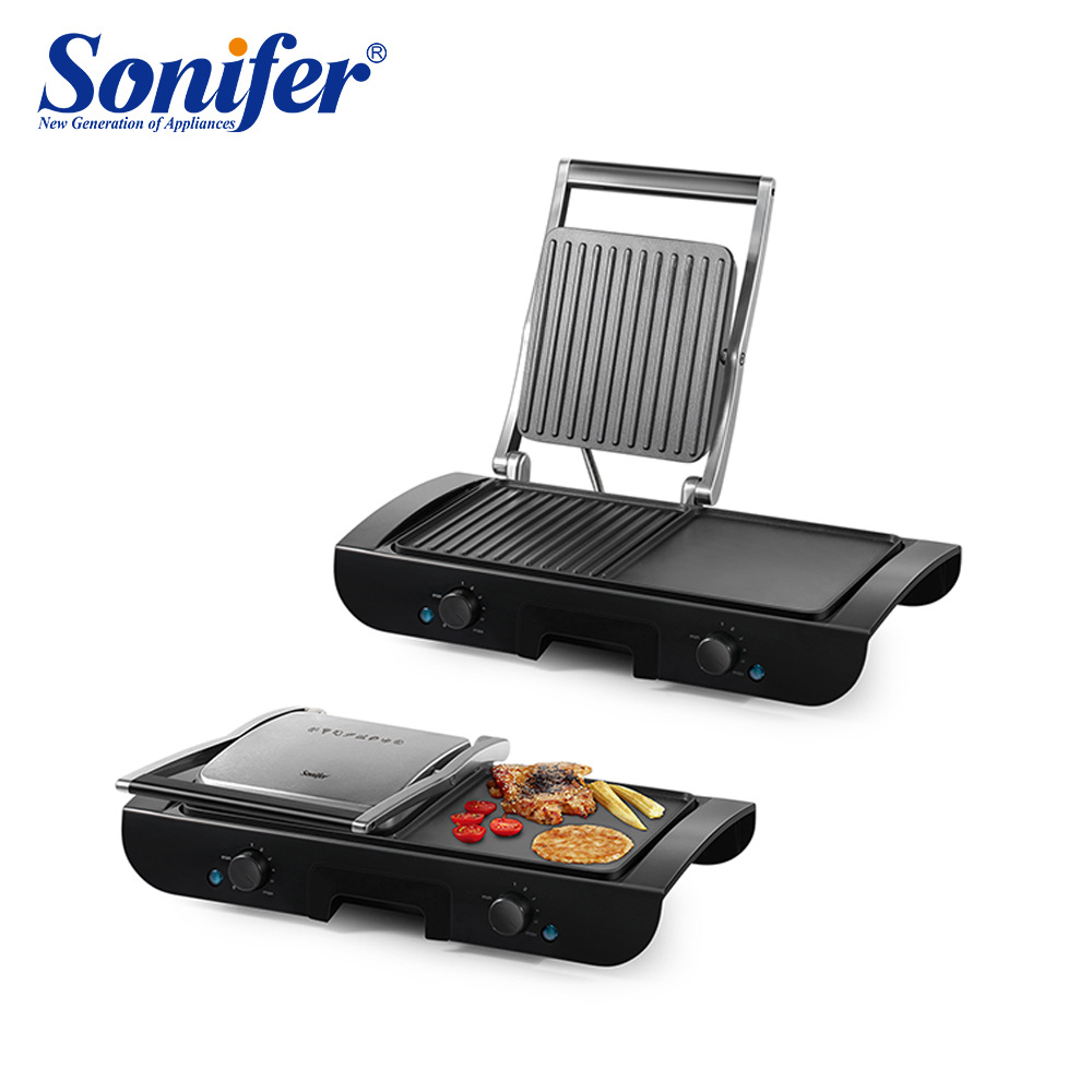 Sonifer Home two-in-one grilling machine, non-stick plate electric grill, Grilling machine SF-6132 Item Picture