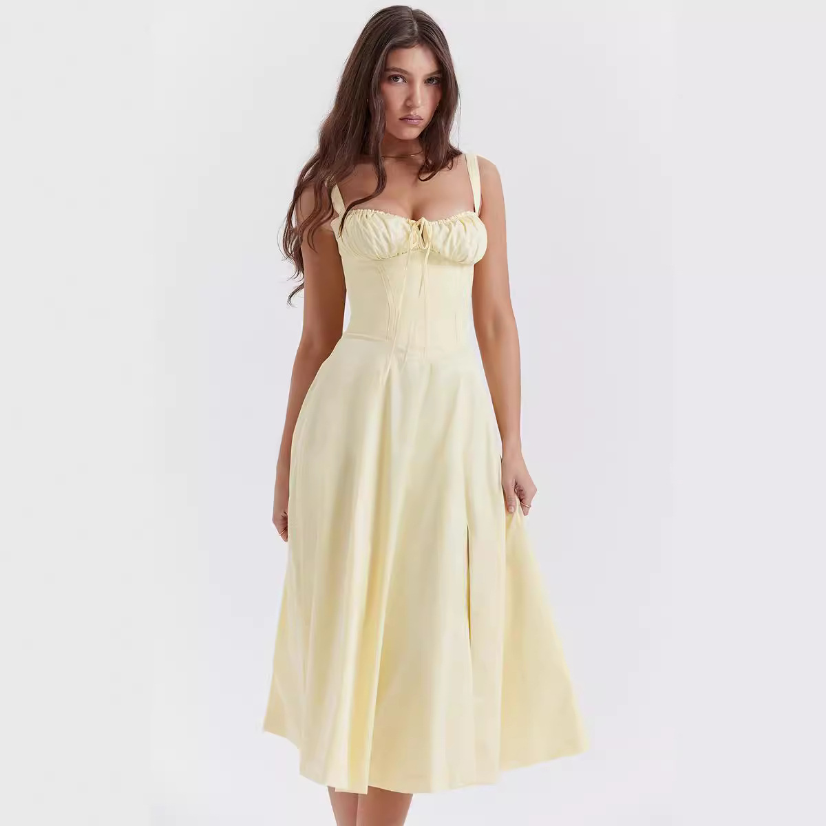 Amazon Fashion Halter Dress 2023 European and American style Summer new floral print dress for women with straps details Picture