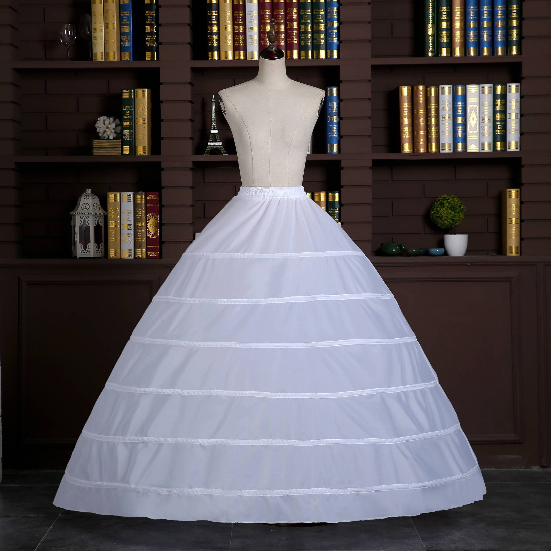 Factory wholesale bride wedding dress skirt support studio wedding dress special skirt lacing 3 rings plus net pompadour support full figure