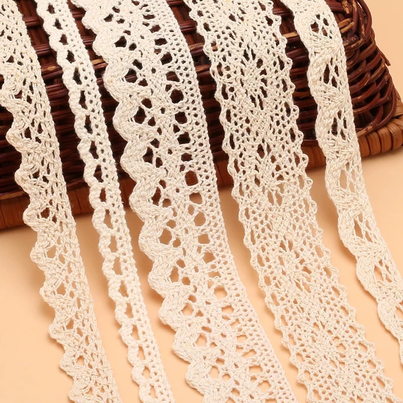 Hollowed-out cotton thread, lace, lace, ribbon, curtains, sofa decoration, DIY clothing, shoes, hats, hair accessories, hair bands, and auxiliary materials