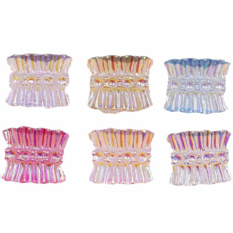 shanilak's new Crochet nail diamond jewelry, shell piece crushed stone fairy Aurora iridoid skirt pleated nail stickers, a popular online celebrity Item Picture