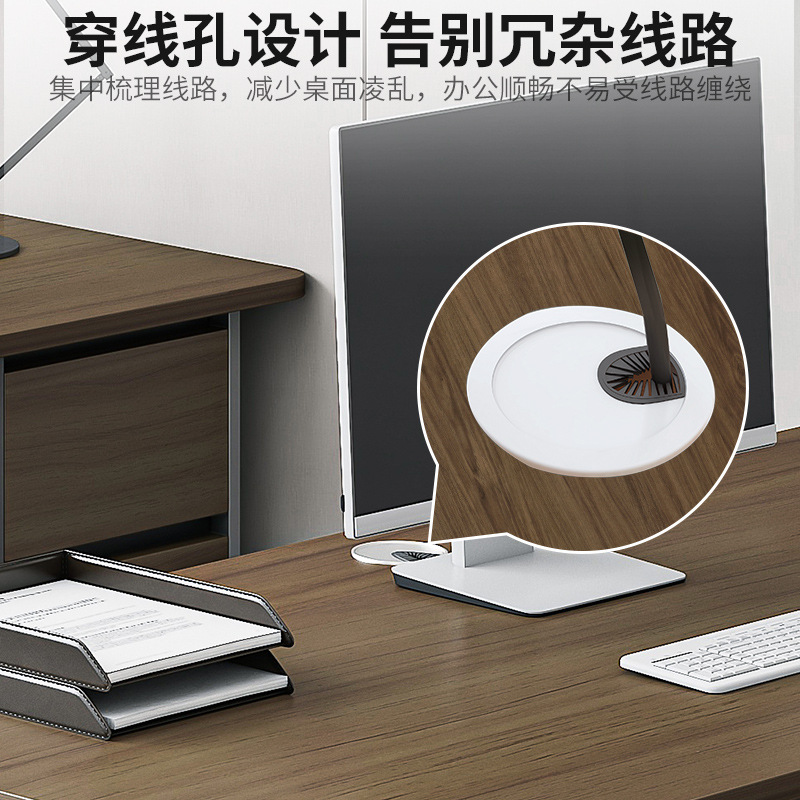 Simple single-person workstations, simple staff desks, modern bedroom computer desks, and multi-person desks and chairs in the office details Picture