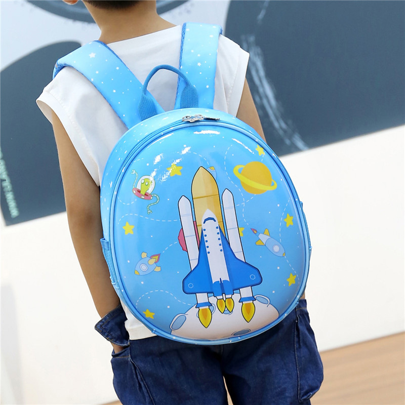 Children's backpack, kindergarten schoolbag, new style for girls, senior class boys and girls, cartoon cute eggshell nylon backpack Specification image