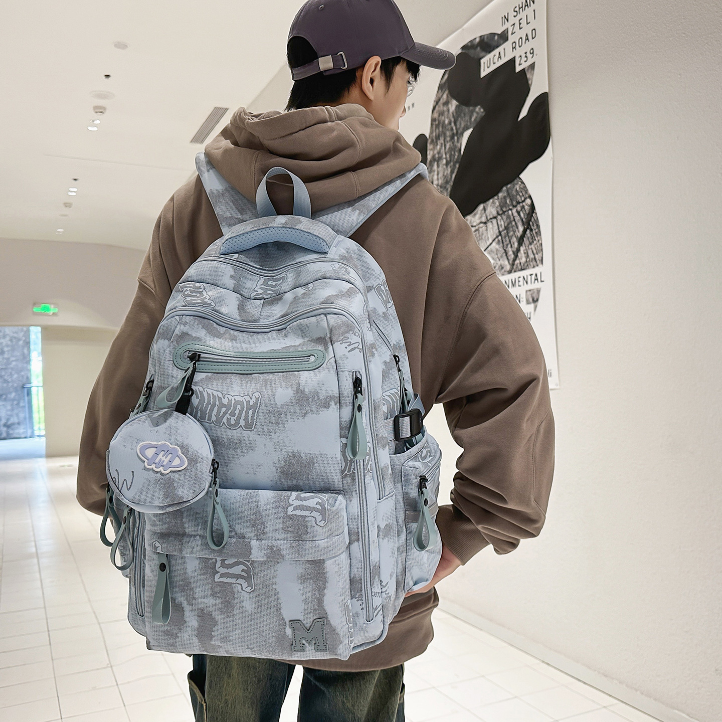 书包男女生大学生耐用双肩包初中生高中生小学生大容量旅行背包