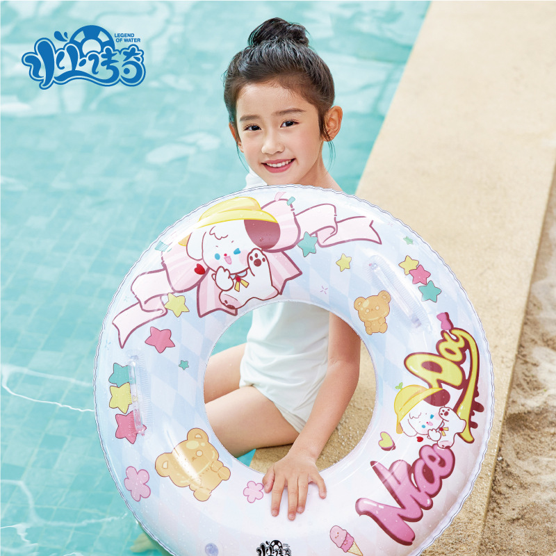 2024 New Product Source Factory Spot Swimming Ring Children Adult Cartoon Cute Water Inflatable Toys 60~90#