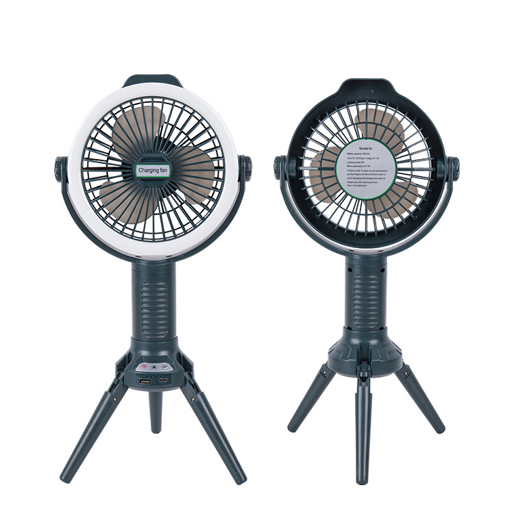 Outdoor Camping Charging Fan Desktop Removable Usb Portable Hanging Shaking Head Refrigeration Fishing Camping Tent Light Application Scenario