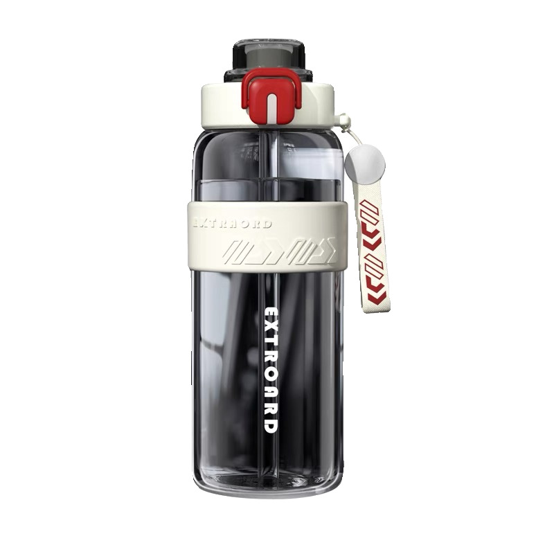 New 2024 model water cup for boys, a large-capacity plastic double-drinking sports water cup for college students Item Picture
