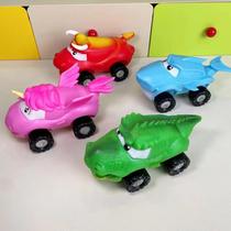 Cross-border decompression slow rebound toy car Cartoon dinosaur unicorn inertia play not bad bumper car pull back car