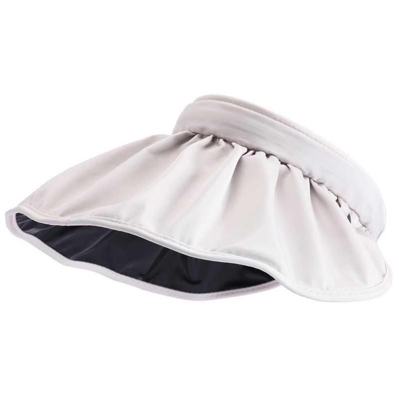 New summer sun protection caps, women's sun hats, UV-resistant casual large brim headbands, shell-shaped open-top sun hats Item Picture