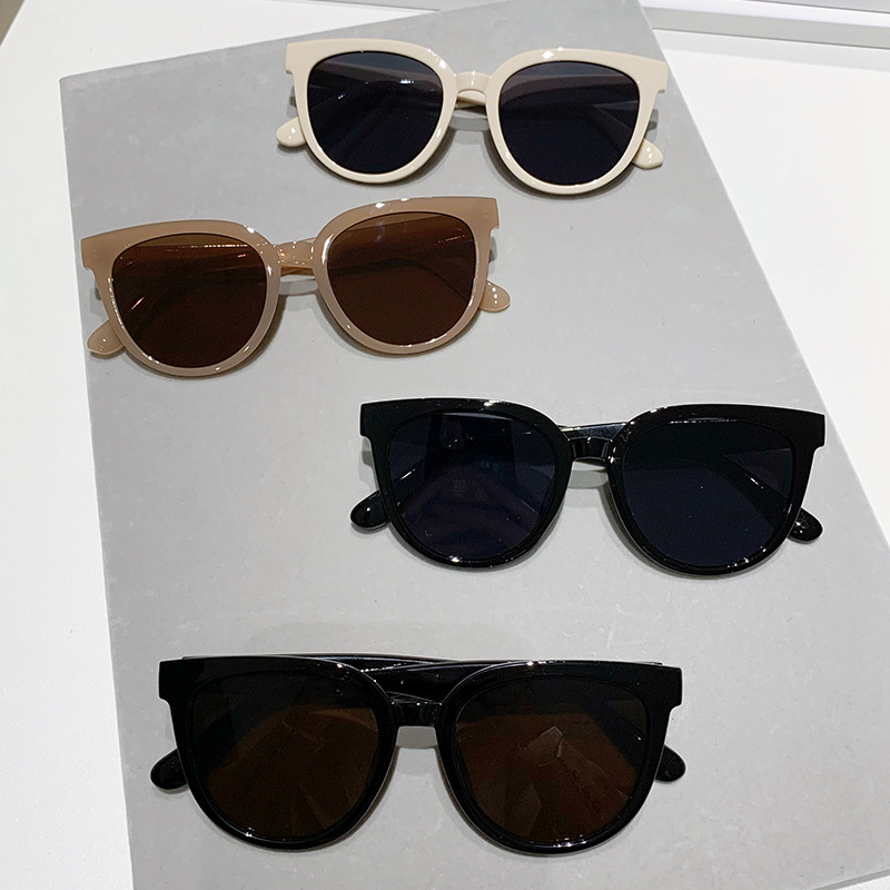 茶色墨镜韩版奶茶色果冻太阳镜女防紫外线潮流太阳眼镜详情图4