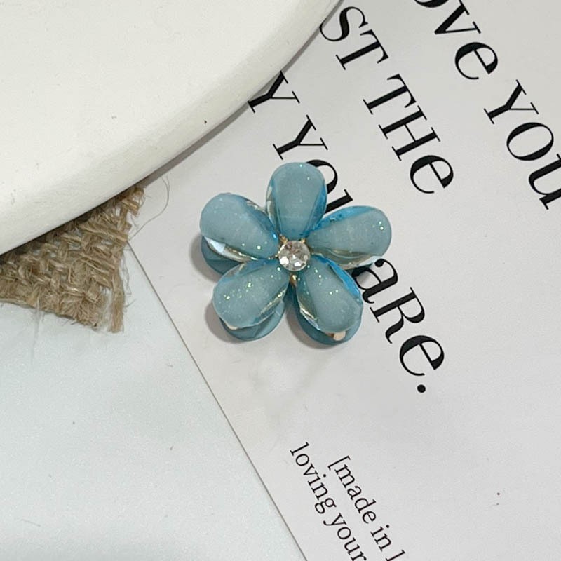 Super fairy flower small claw hair clip, side hair root girl clip, shark hair accessory, bow headwear, bangs, broken hair pic 4