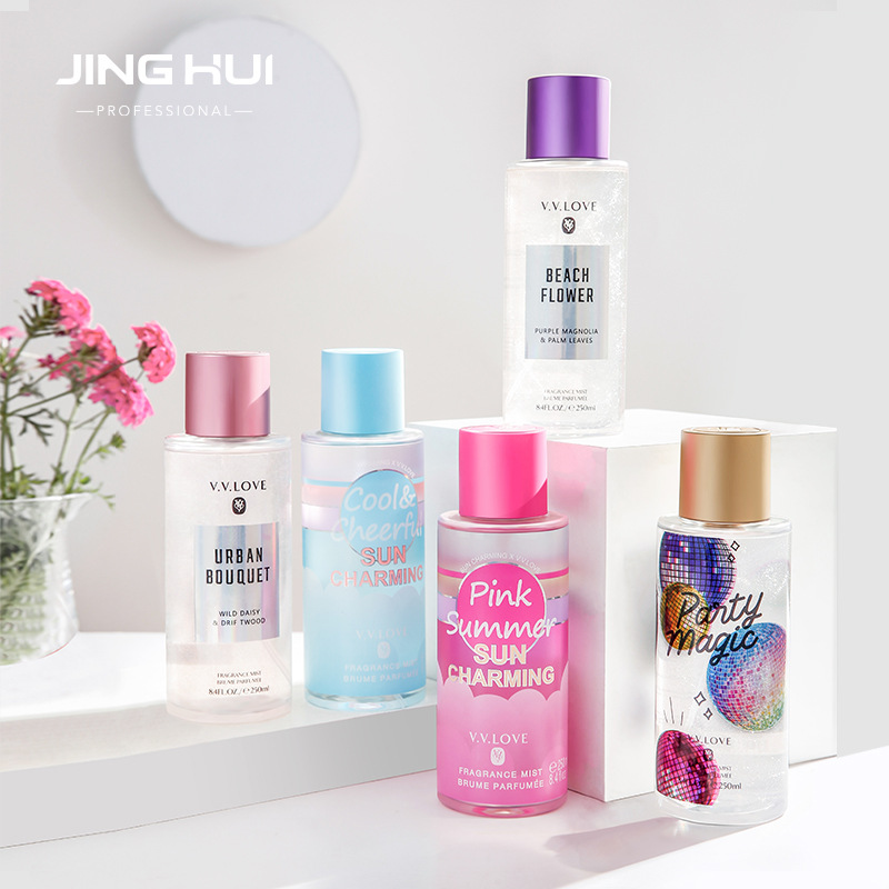 A popular export product, a large bottle of body fragrance spray with a sweet floral scent, meets cross-border brand women's perfume wholesale details Picture