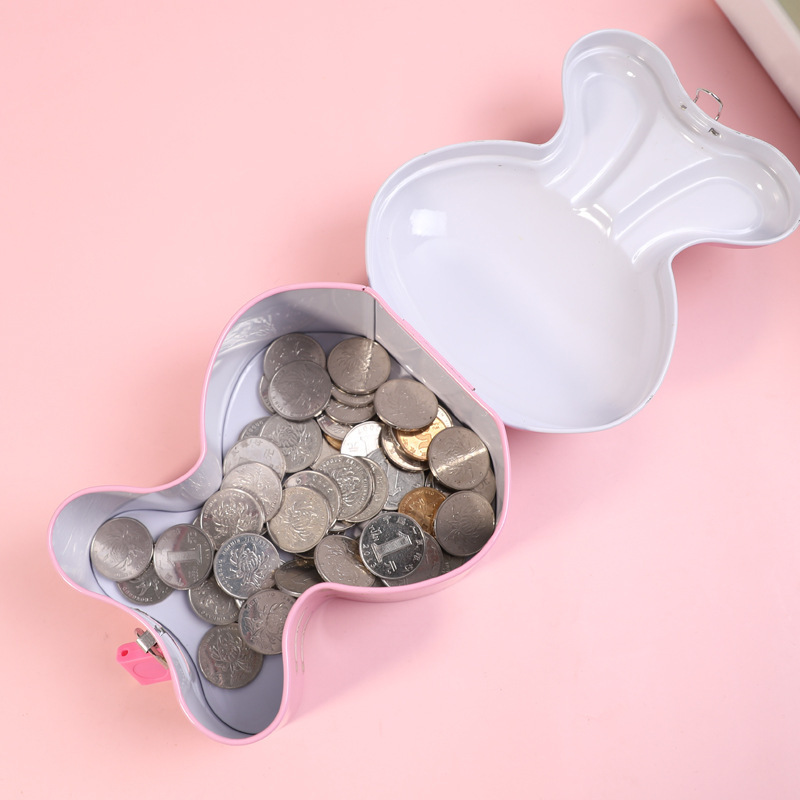 Self-owned brand, cute rabbit cartoon piggy bank with keychain, home decoration, piggy bank style, book safe, piggy bank details Picture