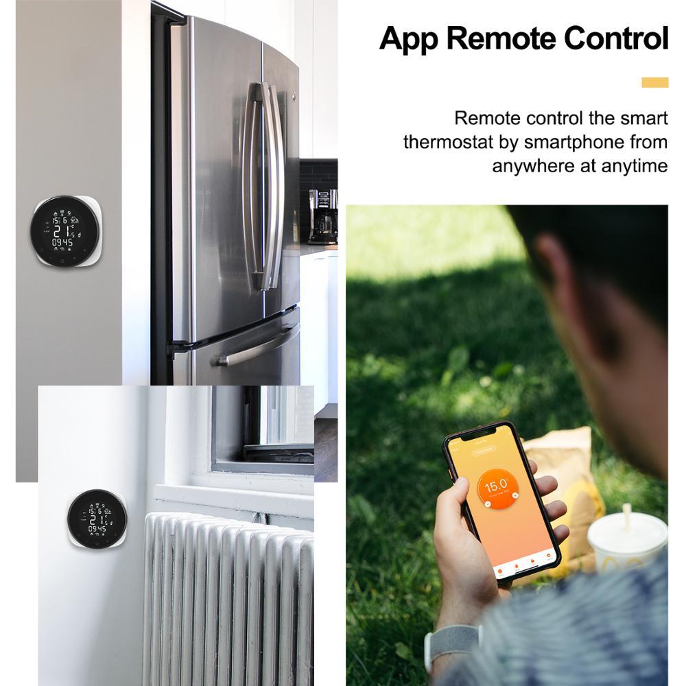 Electric Floor Heating Wifi Thermostat Lcd Panel Thermostat Graffiti App Intelligent Remote Controller Temperature Control Panel Specification drawing