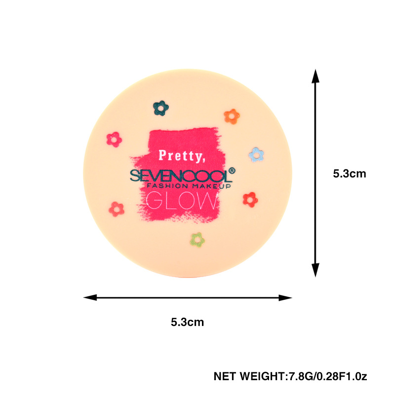 SEVENCOOL high-gloss loose powder, setting powder, long-lasting and natural color, shiny loose powder and loose powder, customized cross-border trade Item Picture