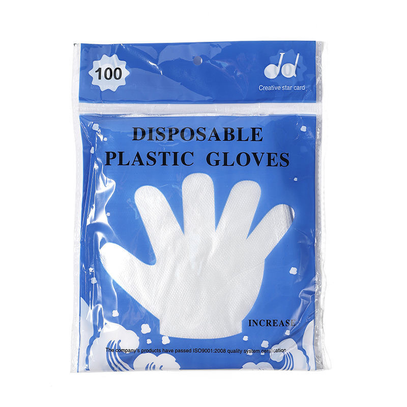 Transparent PE film disposable gloves, hotel kitchen takeout catering lobster food-grade oil-resistant plastic film gloves Application Scenario