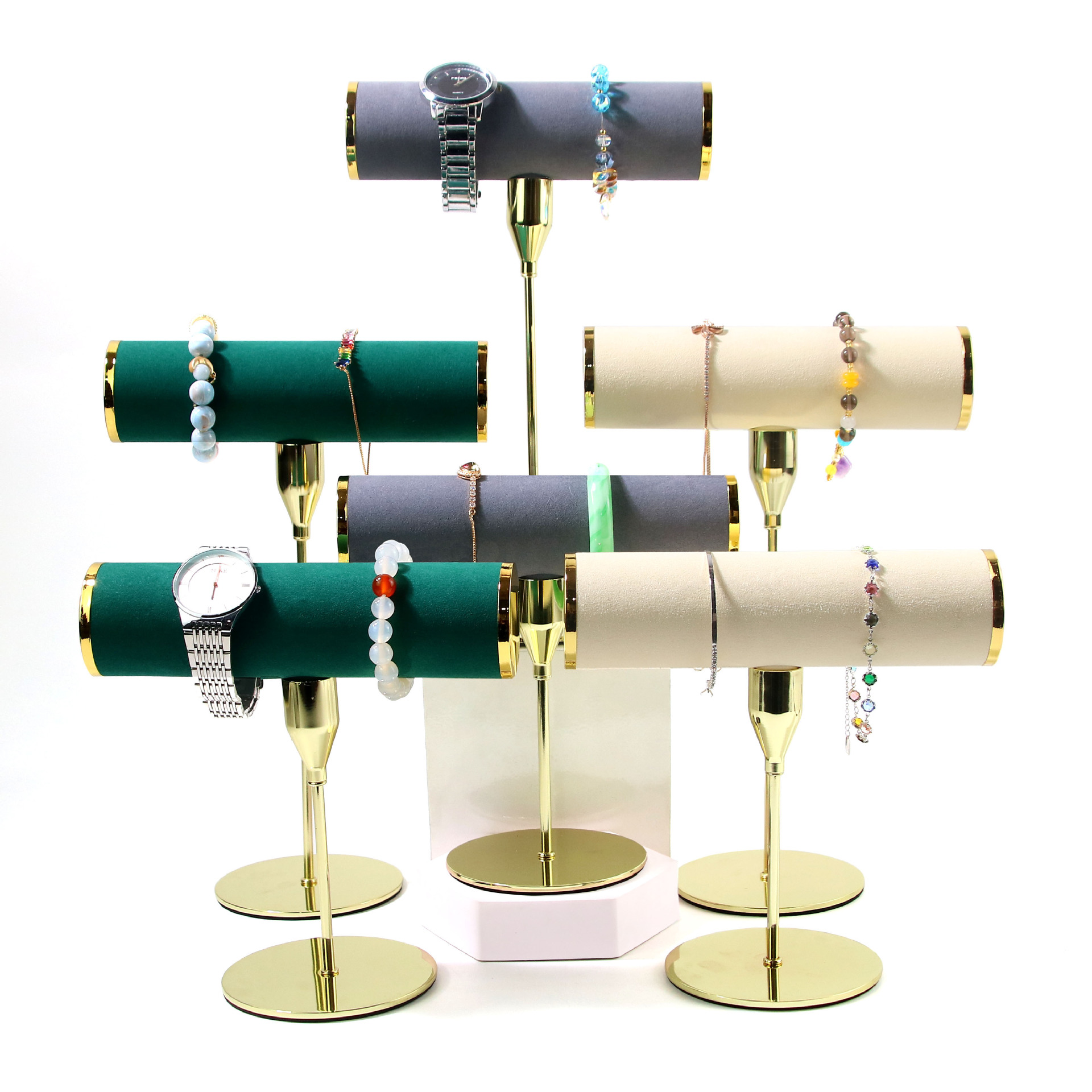 Factory direct sales bracelet display stand, ultra-slim bracelet jewelry stand, watch window display, accessory metal display stand details Picture