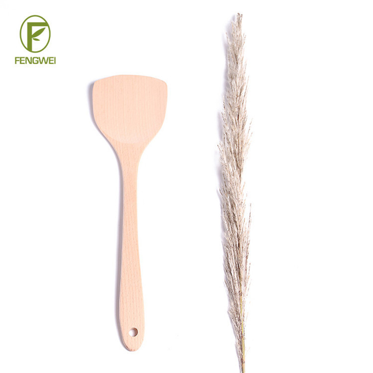 Manufacturers Selling Wooden Spatula Kitchen Utensils High Temperature Resistant Long Handle Cooking Shovel Lacquer Beech Non-Stick Special Wooden Shovel Application Scenario