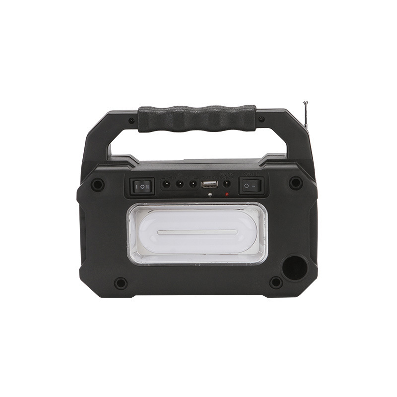 Camping And Outdoor Multi-Functional Portable Emergency Environmentally Friendly Bluetooth Radio Solar Hand-Held Garden Lighting High-Brightness Lamp Specification drawing
