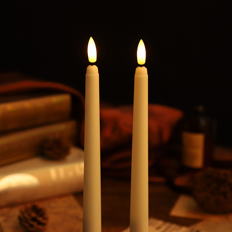 European Castle Style Remote Control Long Pole Candle Wedding Restaurant Decoration Led Electronic Candle Halloween Props details Picture