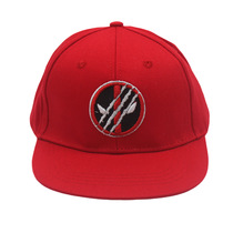 Cross border new Marvel Deadpool Flat brim hat anime cartoon Wolverine embroidered boy hip hop hat shade children's hat