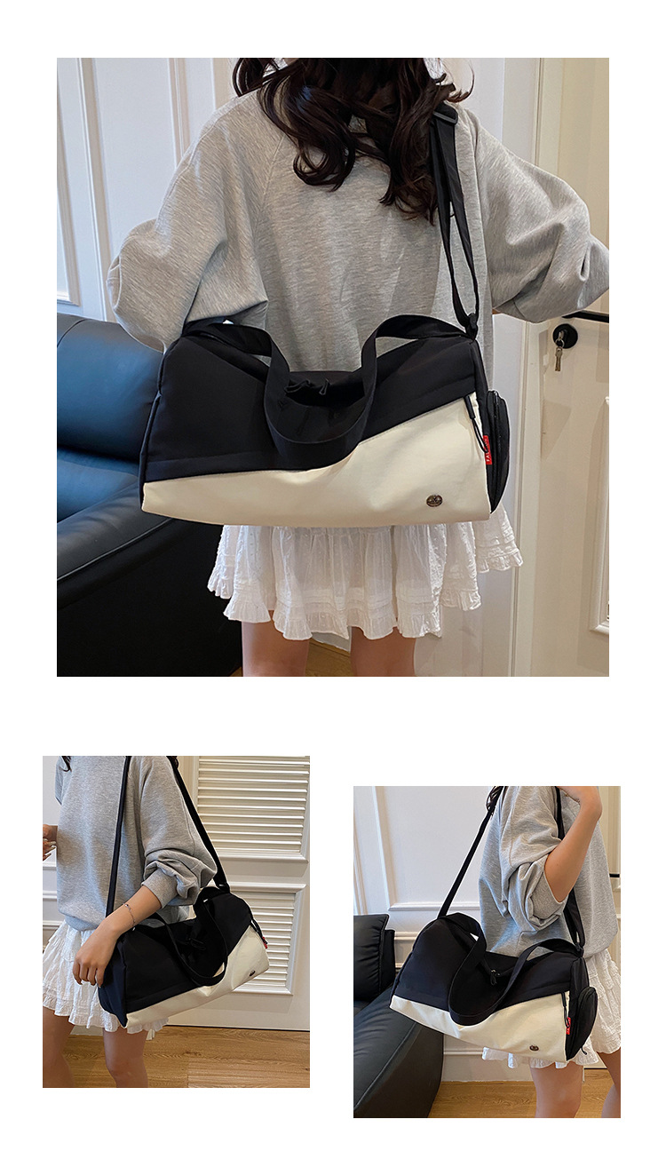 跨境韩版包包女2025新款防水尼龙包时尚新月包百搭轻便斜跨包详情10