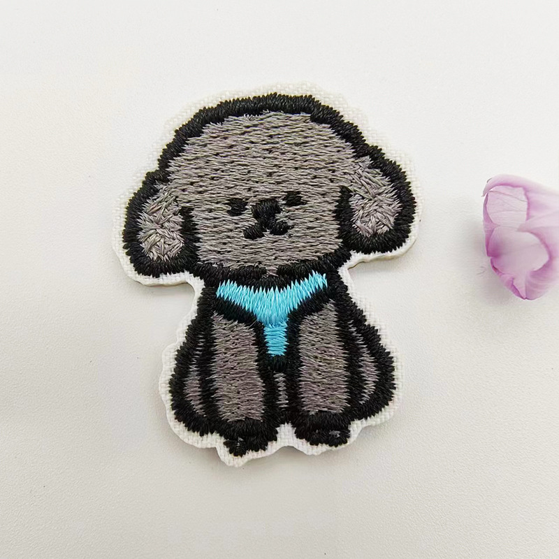Fashionable and cute cartoon fabric stickers for clothes and shoes, self-adhesive embroidery small patch stickers for down jackets, and decorative stickers for repairing holes Specification image
