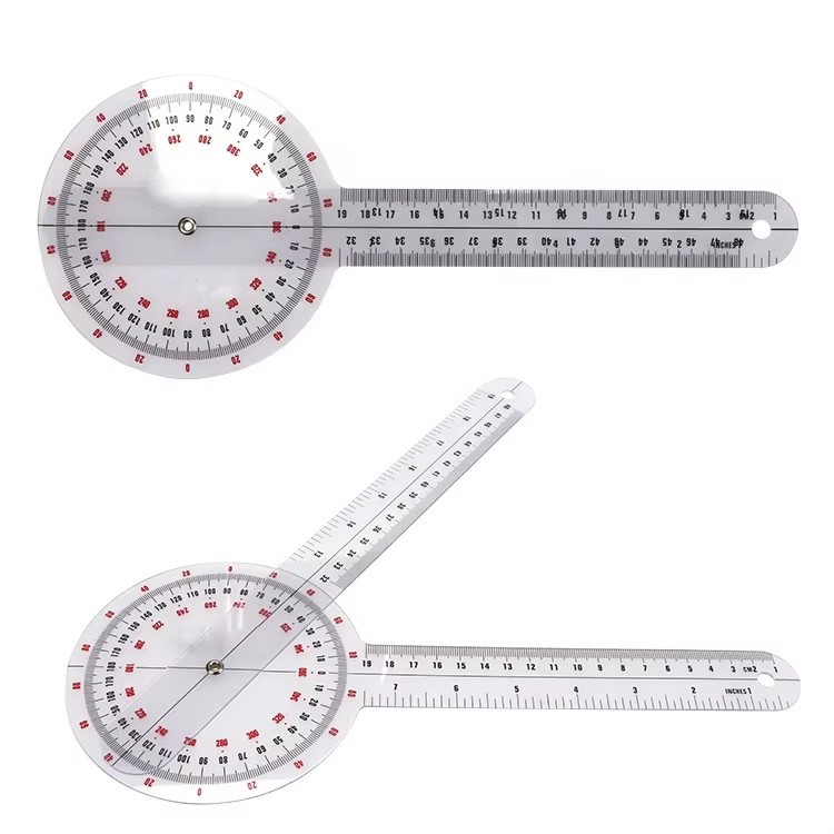 Cross-border exclusive medical bone density ruler, multi-specification limb measurement folding Angle ruler set, orthopedic protractor Specification image