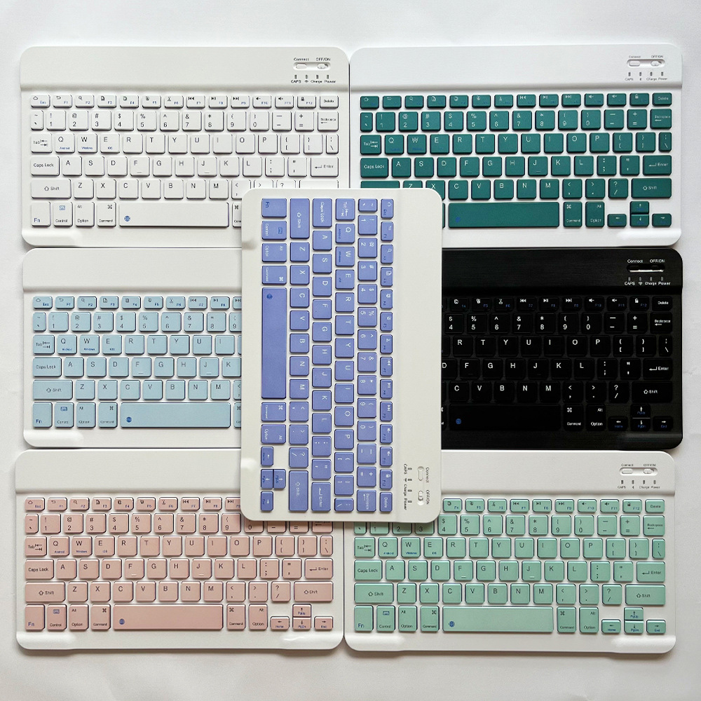 蓝牙键盘ipad 键盘鼠标套装便携适用平板电脑磁吸马卡龙充电批发详情图3