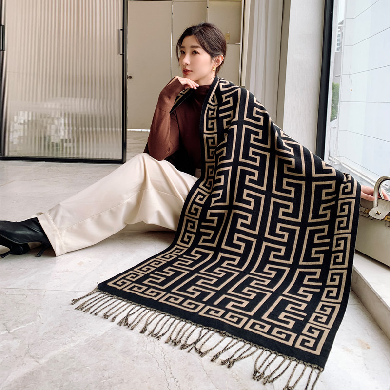 Cashmere Scarf Female Autumn And Winter Thick Long Manufacturers Stall Wholesale Winter Korean Wool Shawl 2022 New Products details Picture