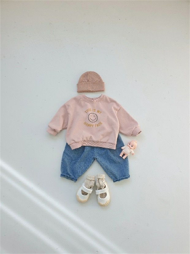 Children's autumn Korean-style casual pants, Korean-style children's clothing, baby autumn denim long pants, boys' clothes, girls' baby pants Specification image