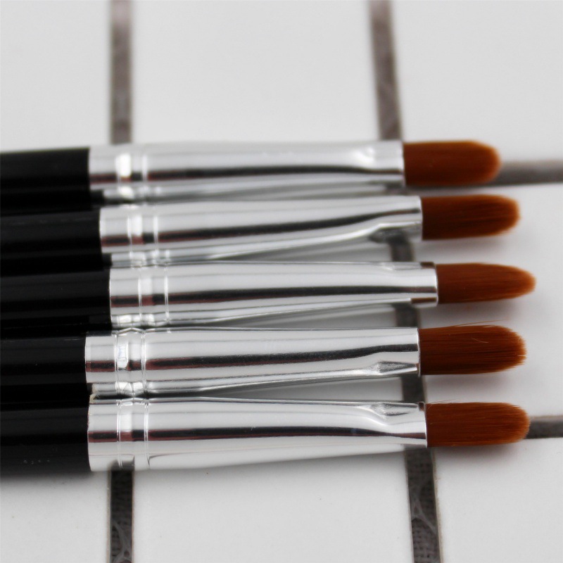 ¡Foley! Cepillo de labios con tapa cepillo de lápiz labial cepillo corrector de trompeta